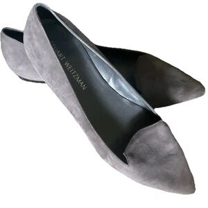 Stuart Weitzman EUC - Grey Suede Flats 11M